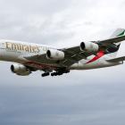 An A380 Emirates plane. Photo: Getty