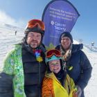 Luke, Lochie and Rebecca Win spent Friday fundraising for the Cancer Society on the slopes of...