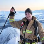 Wanaka firefighter Elise Stables (22) started on Mt Roy and went on to conquer her triple-peak...