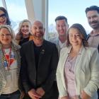 Attending the inaugural Pride in Business lunch in Queenstown this week are (back from left) Mary...