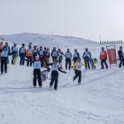 Women’s Dash for Cash competitors get under way with a one-minute head start on the men. Photo:...