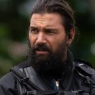 Manu Bennett as Sgt Kimiora of the STG, in Muru. 