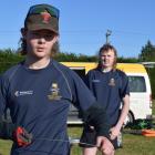 Taieri College pupils Lance McClimont (16, left), of Lee Stream, and Jordyn Timney (17), of...