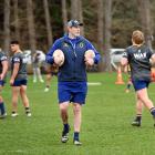 Otago rugby coach Tom Donnelly at team training at Logan Park on Thursday. PHOTO: LINDA ROBERTSON