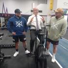 Brothers and Saints Fitness Rangiora owners Ash (left) and Aaron McConville check out Waimakariri...