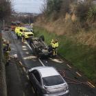 The crash happened near the corner of Jones and Maitland Sts. Photo: Gerard O'Brien