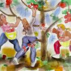 Untitled (Apple Pickers), by Lindsay Crooks.