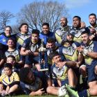 Otago Whalers celebrate their win against against Southland last month. PHOTO: PETER MCINTOSH