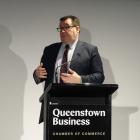 Deputy Prime Minister Grant Robertson talks numbers at a Queenstown Business Chamber of Commerce...