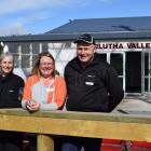 Serving a free cooked breakfast in South Otago last week are (from left) Ospri Lower South Island...