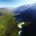 The proposed South Westland tourist highway road would run right along the Hollyford  Valley....