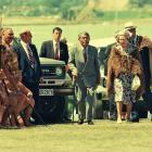 Queen Elizabeth II arrives at the Waitangi Treaty Grounds in 1990. Photo: Northern Advocate