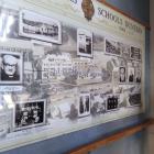 Photographs of alleged sexual abusers remain part of a display board charting the history of...