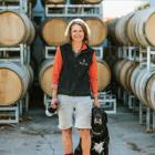 Jen Parr with Zeffer at Valli in Wanaka. Photo: Anna Allan