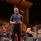 Shayne Carter rehearsing (in Wellington) ahead of his Bright Spark concert with the NZSO in Dunedin.
