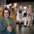 Dunedin Repertory Society president Jemma Adams with cast members of The Adventures of Winnie the...