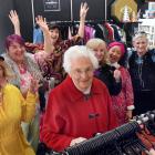 Celebrating the 50th birthday of the Presbyterian Support Otago Op Shop on St Andrew in Dunedin...