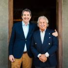 New Zealand Merino Company chief executive John Brakenridge (left) with Pier Luigi Loro Piana,...