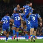 Samoa has shocked England in the Rugby League World Cup semifinal, winning in extra time with a...