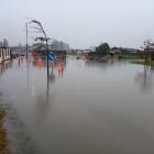 Houses near a new stormwater basin in Barton Fields, Lincoln, had their road frontages flooded...