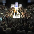 Models on the catwalk during the iD Dunedin Emerging Designer Awards show, at the Lion Foundation...