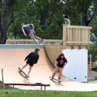 Fairfield’s new skateboard ramp opened to the public yesterday. Photos: Peter McIntosh