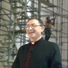 St Paul’s Cathedral dean the Very Rev Dr Tony Curtis inside the cathedral, which was damaged by a...