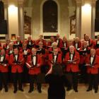 Mass for peace . . . The Dunedin RSA Choir, conducted by Karen Knudson, led a performance of Karl...