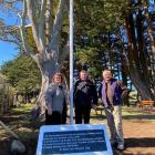 Leading the charge to upgrade the Upper Junction war memorial site are Otago Military Historical...