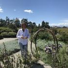 Jo Wakelin in her Pisa Moorings garden.