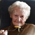 Joan Glover requested whitebait patties to celebrate her 102nd birthday. Photo: Stephen Jaquiery