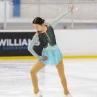 Misaki Joe (16), who has qualified for the Asia Open Figure Skating Trophy, shows her style. 