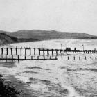 A 1920 photograph of the St Clair groyne. Photo: ODT Files