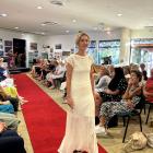 Libby Hamilton, of Alexandra, models a merino gown by Becs Calder, of Lauder, which was entered...