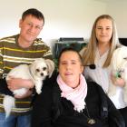 Steve and Mel Dey with daughter Katelyn Allison-Dey and their dogs, Mindy and Ivy.