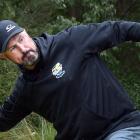 Kelvin Cummings winds up a shot at Waiora Scout Camp for the Hyzlander practice day yesterday....