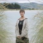 Dunedin artist Madison Kelly at Doctors Point. Photo: Gerard O'Brien