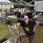 Site manager Andrew Bowen and a group of volunteers pack up yesterday after another successful...