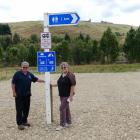 Phil Sumner and Jan Fitzpatrick of Te Anau inspect Lawrence’s new freedom camping site at the...