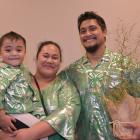 New citizen Semu Paulo of Samoa with his wife Mary and son Paul Jnr (2) at the citizenship...