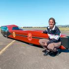 Engineering student Charlotte Knight with the UCM35. PHOTO: SUPPLIED