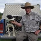 Vendor Lindsay Geddes, of Mosgiel, fetched the highest price for his dog Bride at the Lawrence...