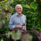 Gordon Collier in his garden. PHOTO: PAUL MCCREDIE