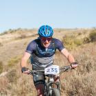 Oliver Pearce tackles the trails at Matangi Station, near Alexandra, during day three of the...