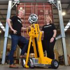 Bison European sales manager Mike Kirkman and vice-president of sales — North America Christa...