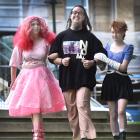 Celebrating the intersection of Pride Month and the Dunedin Fringe Festival in Dunedin are (from...
