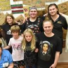 Fringe and Dunedin Pride art day attendees (back row from left) Lara Wallace, Menzie Saker, James...