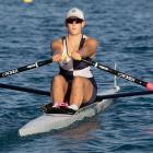Otago Girls' High School rower Harriet Thompson competes at the South Island secondary schools...