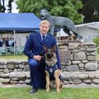 Constable Ciaran Jansen, with  Leo, is the latest addition to Dunedin’s dog section. PHOTO:...