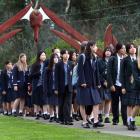 More than 150 staff and international pupils arrived early at Puketeraki Marae to experience a...